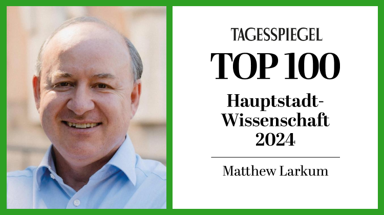 Matthew Larkum: einer der 100 wichtigsten Köpfe der Hauptstadt-Wissenschaft 2024